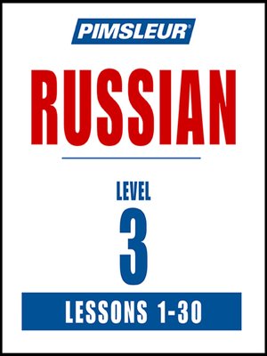 cover image of Pimsleur Russian Level 3